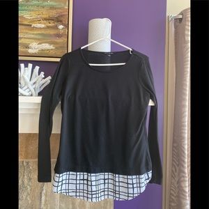 Lightweight Summer Sweater Faux Shirt Layer